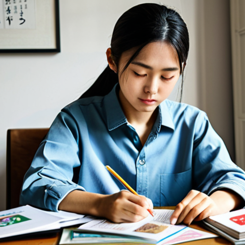 **

"A focused student sitting at a desk, surrounded by Japanese textbooks and flashcards (Anki, Memrise cards visible). They are wearing comfortable, modest clothing suitable for study. The environment is a well-lit, tidy home study space. Safe for work, appropriate content, fully clothed, professional study environment, perfect anatomy, natural proportions, high quality."

**