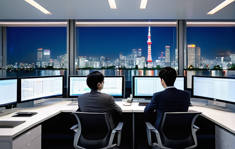 JLPT N2 취득 후 일본 취업 성공 스토리 - **Prompt 1: "IT Professional Thriving in Tokyo Office"**
A young professional (ambiguously Europ...