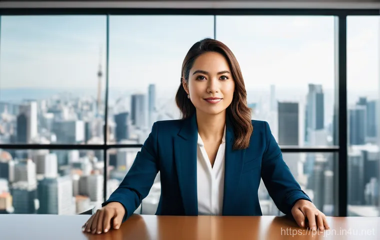 JLPT 성적표를 활용한 경력 기술 방법 - **Prompt:** A confident Brazilian business professional, early 30s, female, with a warm, determined ...