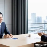 JLPT와 실무 일본어 어떻게 다른가 - **Prompt:** A diverse group of young professionals, one clearly non-Japanese, in a brightly lit, mod...